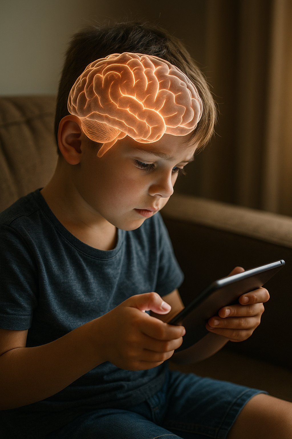 O impacto das telas no desenvolvimento cerebral de crianças e jovens
